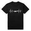 Summer Fashion Love Trumpet T Shirt Men Short Sleeve Cotton Oneck Heartbeat Tshirt Mans Music Tshirt