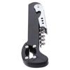 2 pcs Black Multifunctional Red Wine Bottle Opener Three in One 5.7 Inches Stainless Steel Bottle Opener Red Wine Bottle Opener