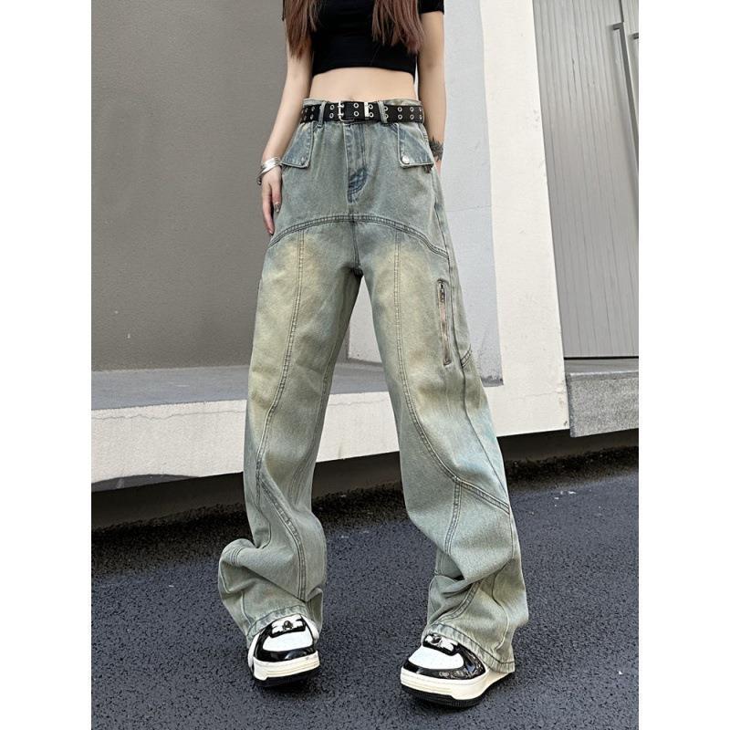 2024 Spring Retro Loose Straight-Leg Wide Jeans