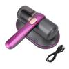 Bed Vacuum Cleaner Purple Handheld Cordless High Efficiency 2 Speeds Suction Power Mattress Vacuum C