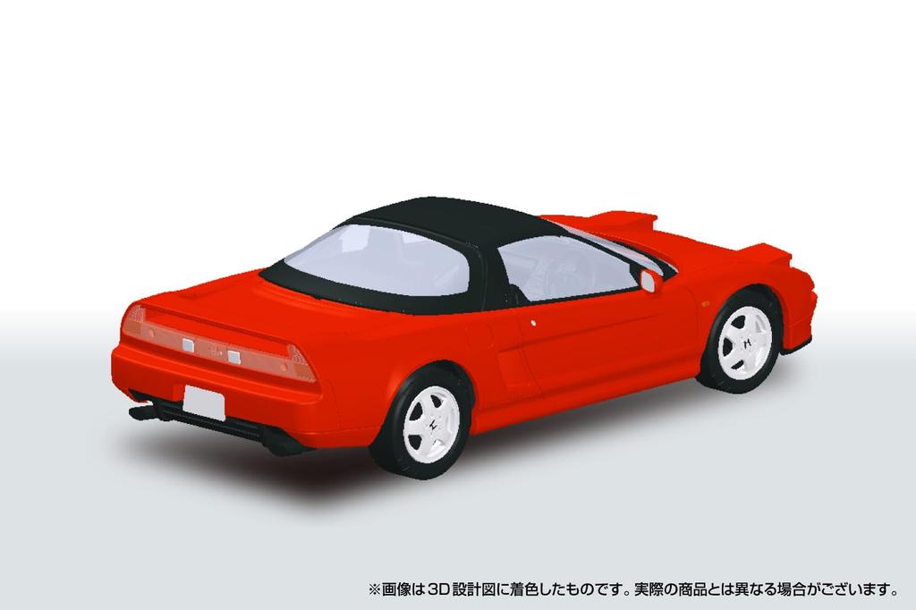 Aoshima Bunka Kyozai Scale Rakupla Snap Kit Honda NA1 NSX Formula Red Plastic Model Kit (AOSHIMA) 1/32 No. 19-FR Pre-Colored (Automobile)