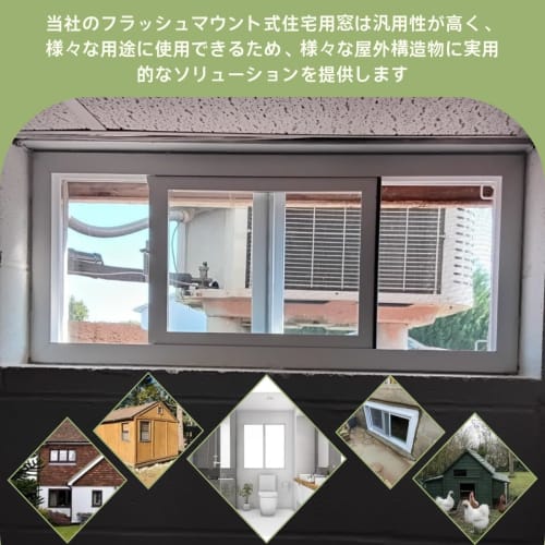 50cm-125cm Wide Aluminum Sash Window with Removable Screen and Tempered Glass for Shower, Storage, Animal House, and Staircases. Aluminum Alloy Frame