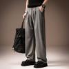 High-end Italian Old Money Style Business Straight Suit Pants Men's Summer Thin Loose Wide-leg Casual Trousers