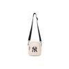 MLB New York Yankees Fleece Wool Mini Shoulder Crossbody Bag Women Bags White 32BGDF011-50I