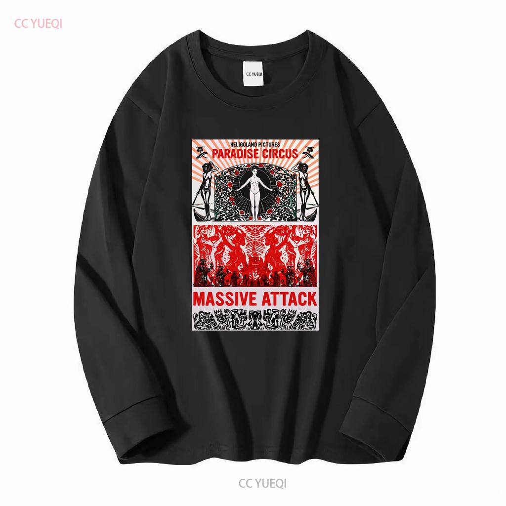 Massive Attack Paradise Circus T-Shirt Volle Größen S 5XL vintage Gewaschen Bequem Streetwear Top Für Den Alltag Atmungsaktiv