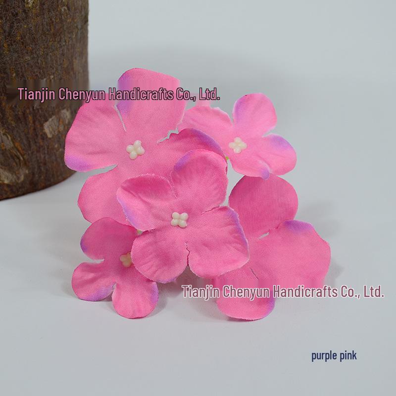 5-Prong Hydrangea Simulation Hairpin & Brooch Set for DIY Floral Arrangements