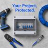 Caixa de Distribuição IP65 Caixa de Interruptores à Prova de Poeira Caixa de Junção Elétrica para Exterior Instalação Elétrica