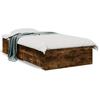 VidaXL Bed Frames and Drawers, Slatted Bed Base, Adult Bed, Single Interior Bedroom Bed, Smoked Oak 75x190 3280444