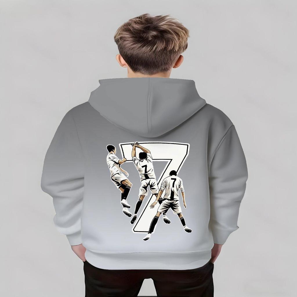 Boys and Girls 3D Printed Sports Fashion Hoodie Casual Fashion Comfortable Hoodie