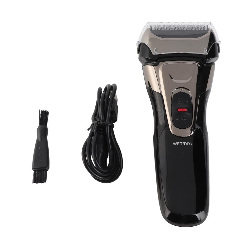 Professioneller elektrischer Rasierer mit USB-Aufladung für Männer, wasserfest, tragbarer Bartschneider