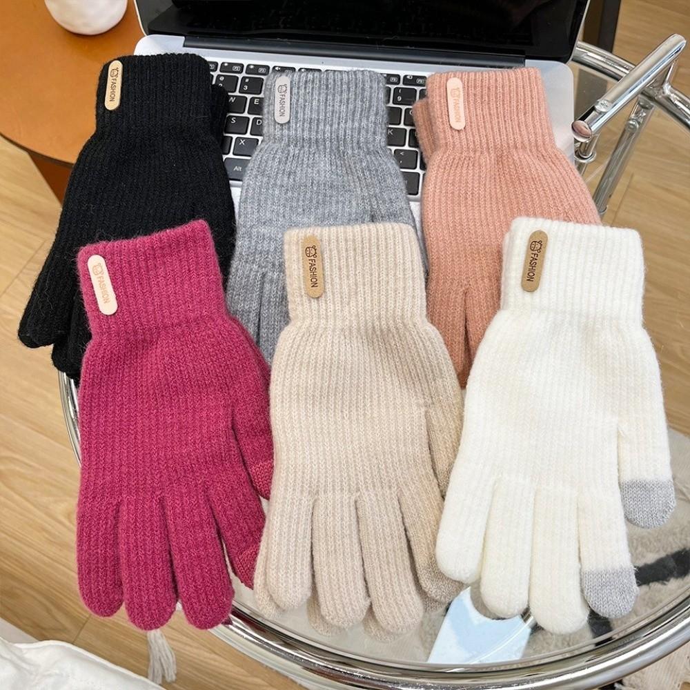 Keep Warm Touch Screen Gloves Cold Proof Mittens New Knitted Gloves  Winter