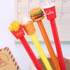60Pcs Cartoon Gel Pen French Fries Coke Hamburger Ice Cream Cute Nontoxic Gel Ink Pen 0.5mm