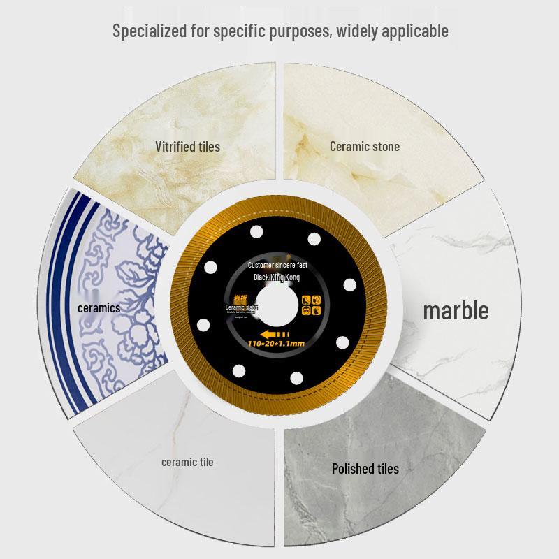 Xinchengfeng Stone Cutting Disc for Angle Grinder – Dry Cut Blade for Jade, Tile, Marble
