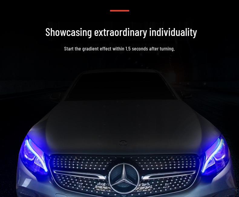 Headlight Decoder with Blue Tint for Mercedes-Benz GLC200, GLC260, and CLA