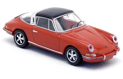 Brekina Scale HO Scale Porsche 911 Targa 1964 Red Diecast Model Car 1/87