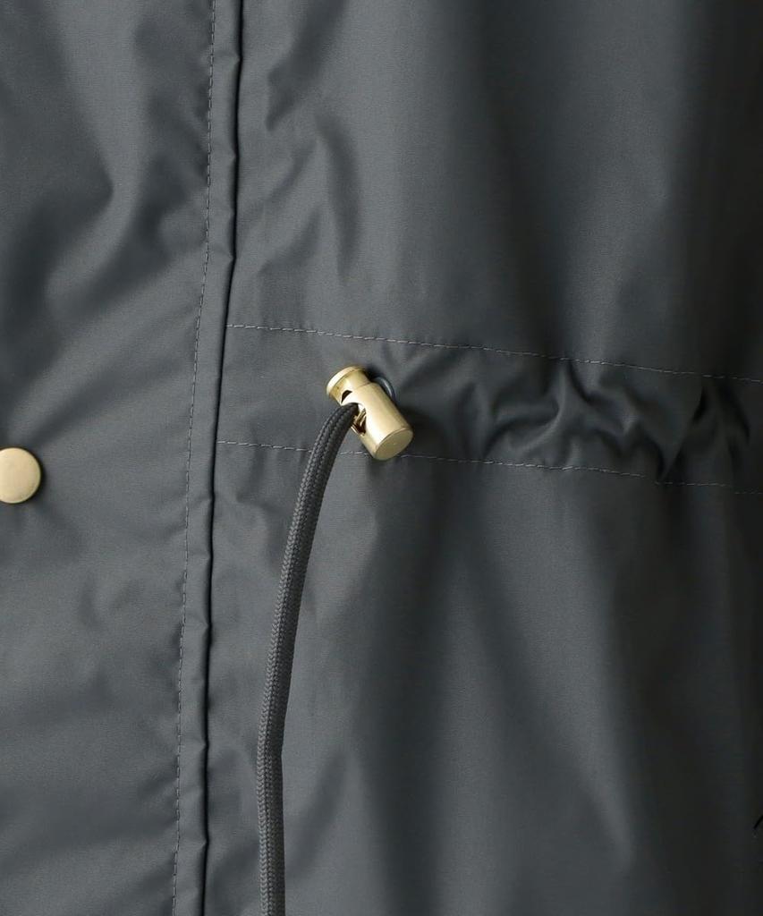 Afternoon Tea Living Stand Collar Charcoal Gray Raincoat/Poncho JK16, Raincoat,