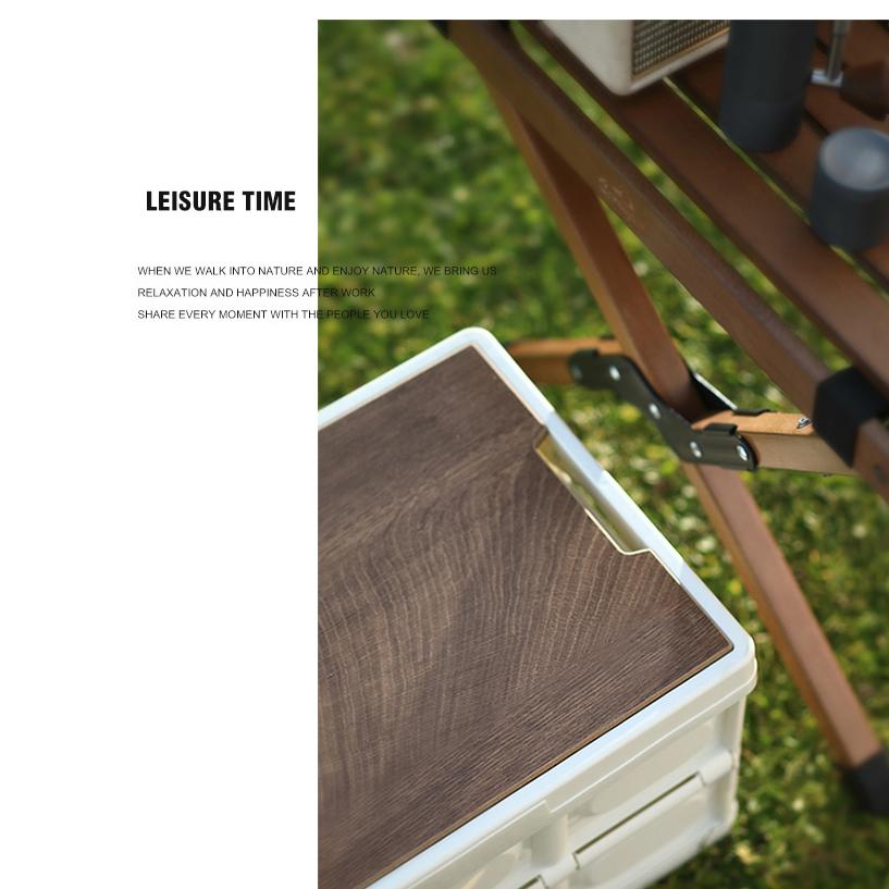 Große weiße Box. Tragbare faltbare Aufbewahrungsbox. Outdoor-Camping-Picknickkorb. Aufbewahrung von Spielzeug und Snacks im Kofferraum