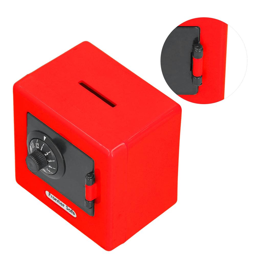 Kinder Geld Aufbewahrungskoffer Simulation Safe Codeschloss Münze Bargeld Spardose für KinderRed