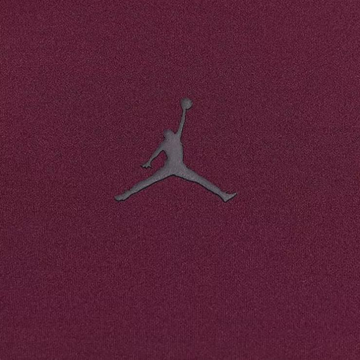 Jordan Solid Logo Round Neck Quick-Dry Long Sleeve Raglan T-Shirt Women Tops Deep-Red FN5111-681