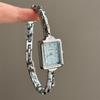 Doukou Medieval Fashion Thin Chain Watch Women'S Light Luxury High-End Cold Bracelet Personalized Diamond-Encrusted Quartz Watch