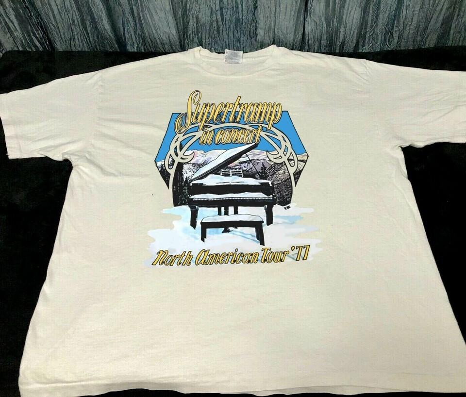 

SUPERTRAMP Band Short Sleeve Gift For Fan White Size Shirt OM99 4XL
