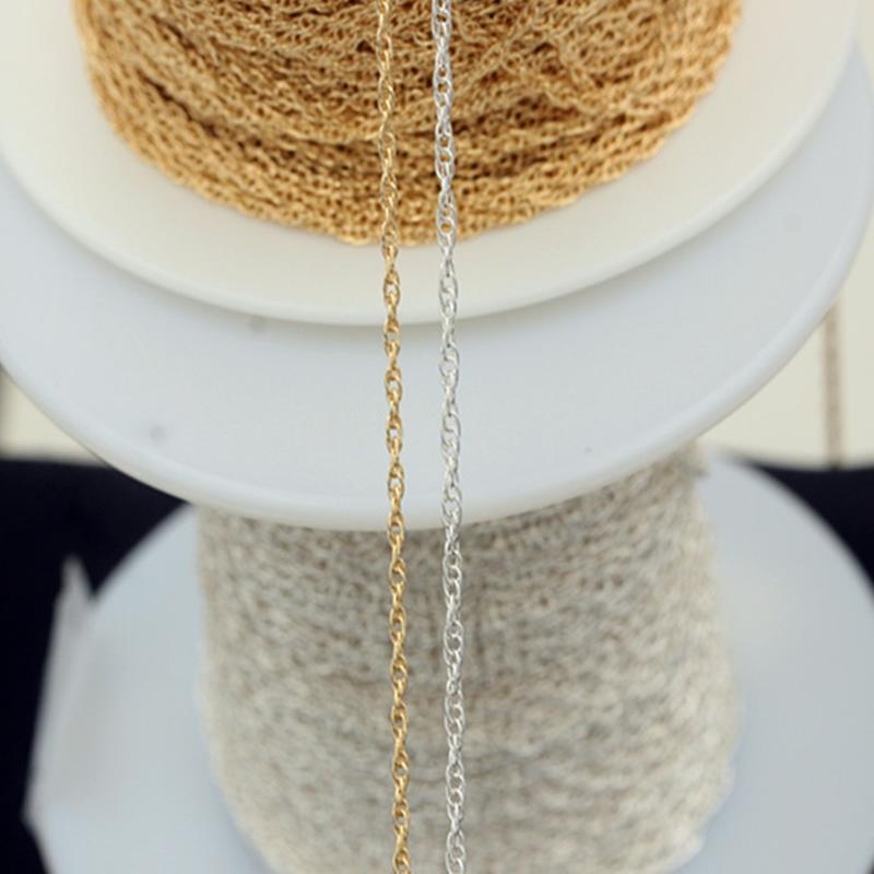 Fashion 14K Gold Filled Rope Chain Bulk Hot Sale for Woman Jewelry Making