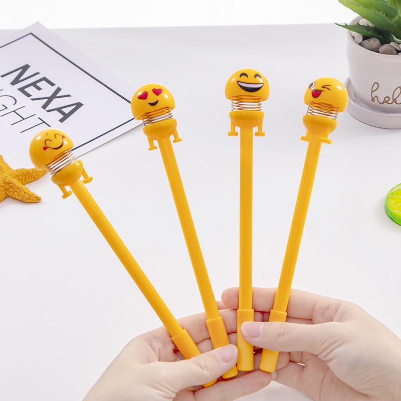 Creative Cartoon Neutral Pen for Primary Students - Water-Based Shake Head Doll Signature Pen