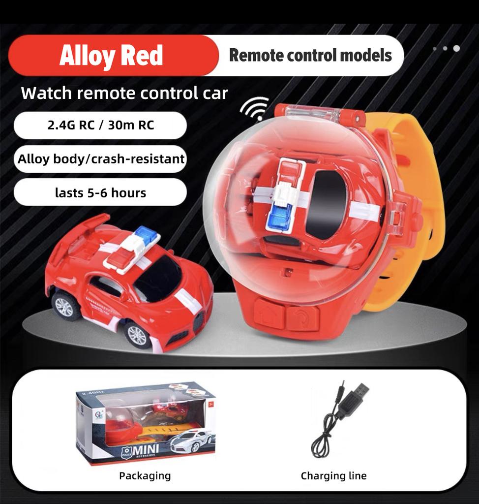 Mini Electric Watch Car Racing 2.4G Remote Control Car Portable Vehicle Kids Toys Christmas Gifts Parent-Child Interaction Game