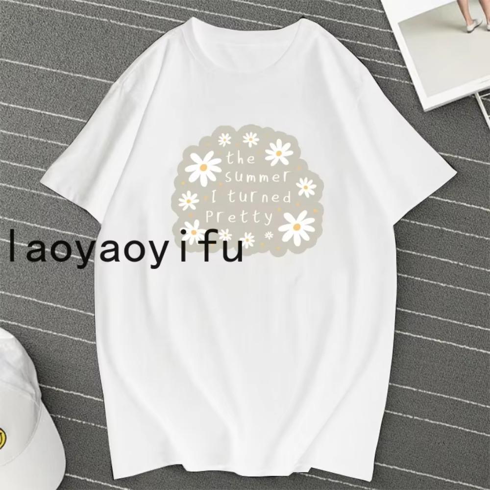 The Summer I Turned Pretty TShirt TV Series Tshirt Vintage Cousins Beach T Shirt Women Graphic T Shirts Summer Casual Tees Top