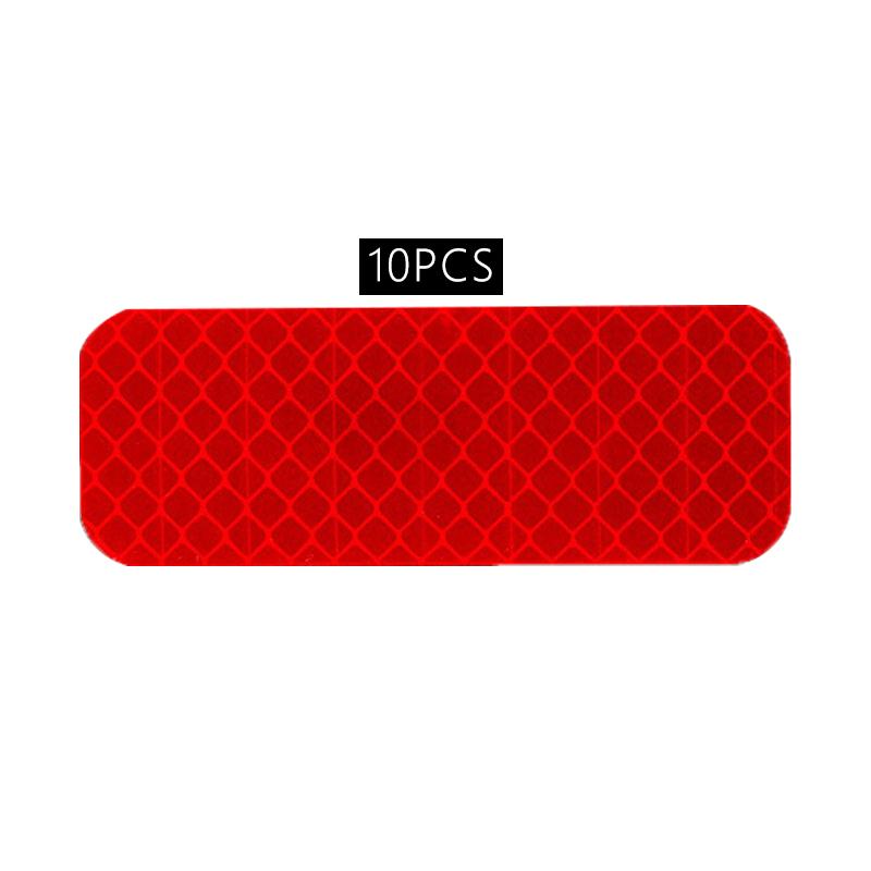 10PCS Night Reflective Stickers,Safety Warnings,Reflective Mirror Tape,Automotive Parts,For Various Vehicle Models