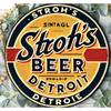 Stroh's Beer Retro Tin Sign Vintage Metal Wall Art Garage Bar Decor