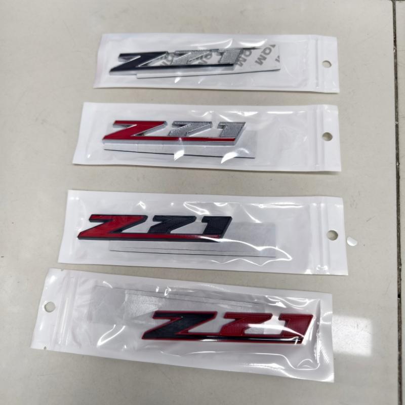 2 Stück Autostyling 3D Metall Logo Z71 Emblem Auto Frontgrill Abzeichen Aufkleber für Chevrolet Tahoe Colorado Silverado Zubehör
