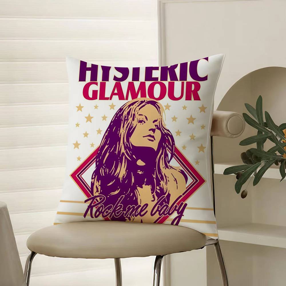 

Яп-Модный H-Hysteric Casual Glamour Наволочка Комфорт Диван-кровать Шелковистый элегантный Невидимая молния Декоративная наволочка 12x12Inch