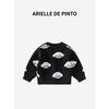 French Arielle De Pinto Boys' Knitwear Spring & Fall New Korean Style Rust V-Neck Cardigan Sweater Jacket