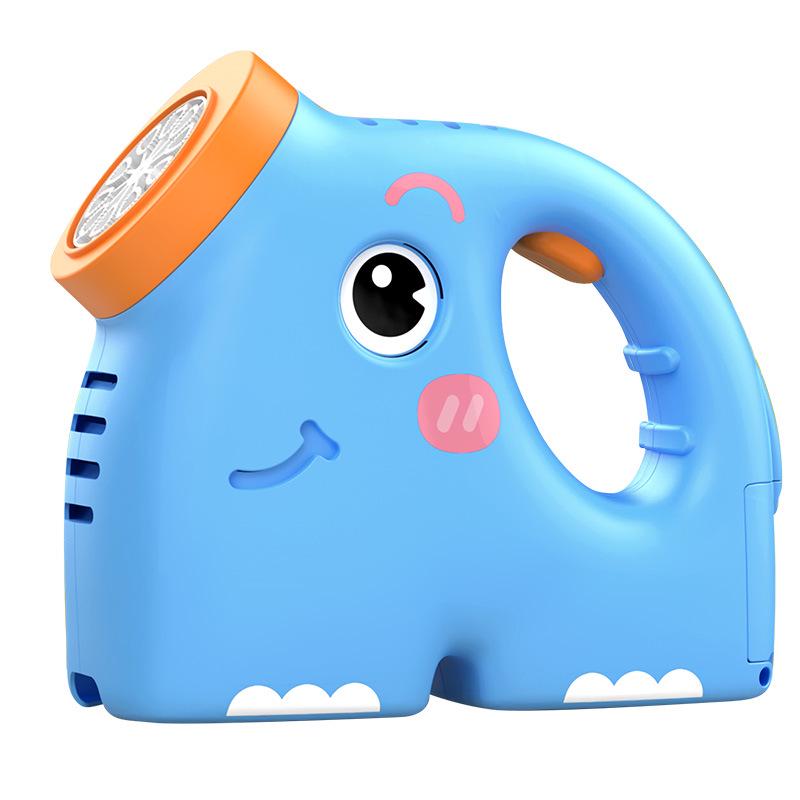 Automatic Cartoon Elephant Bubble Machine - Handheld Blower with Solution for Kids, Boys & Girls