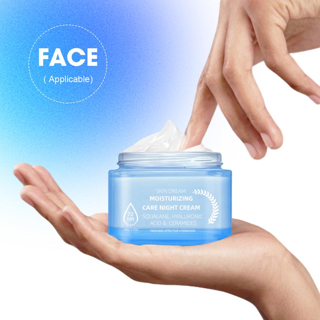 Hydrating Night Cream 50g – Intensive Hyaluronic Acid Moisturizing Care
