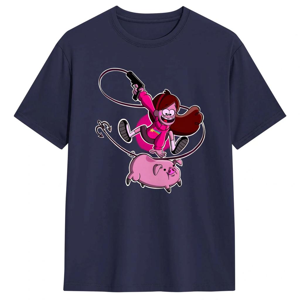 Mabel TShirt Summer GGravity Falls Hippie T Shirts Unisex Cotton O Neck Plus Size 5XL Tees Short Sleeve Streetwear Tops