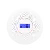 Smoke and Carbon Monoxide Alarm Smoke Detector Carbon Monoxide Detector Powered by Battery with LCD Display Voice Warning
