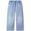 MQD Girls' Street-Style Straight-Leg Denim Jeans