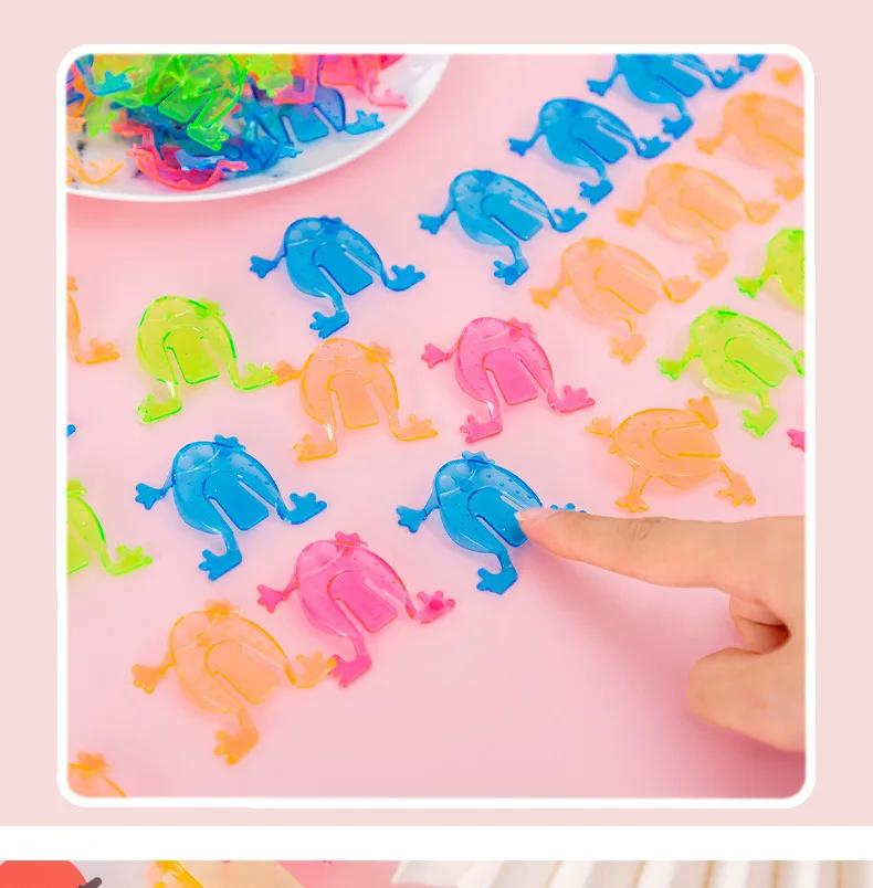 Non-Toxic 45 Pcs Antistress Relieve Family Game Jumping Frog Bounce Fidget Toys Kids Birthday Party Novelty Toys For Children Gifts