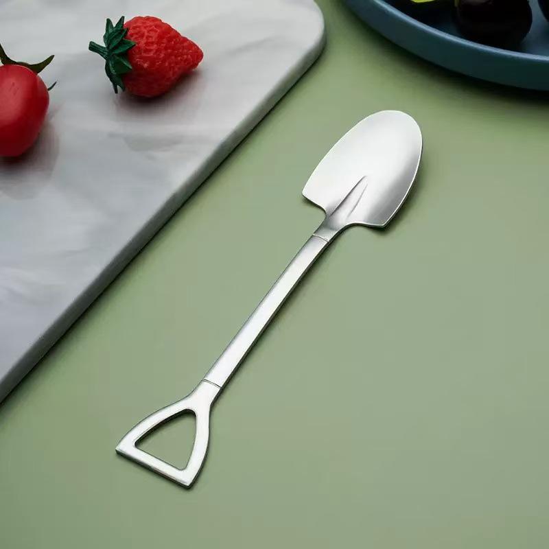 Stylish Stainless Steel Watermelon and Ice Cream Shovel Spoon – Celebrity Dessert Digging Tool