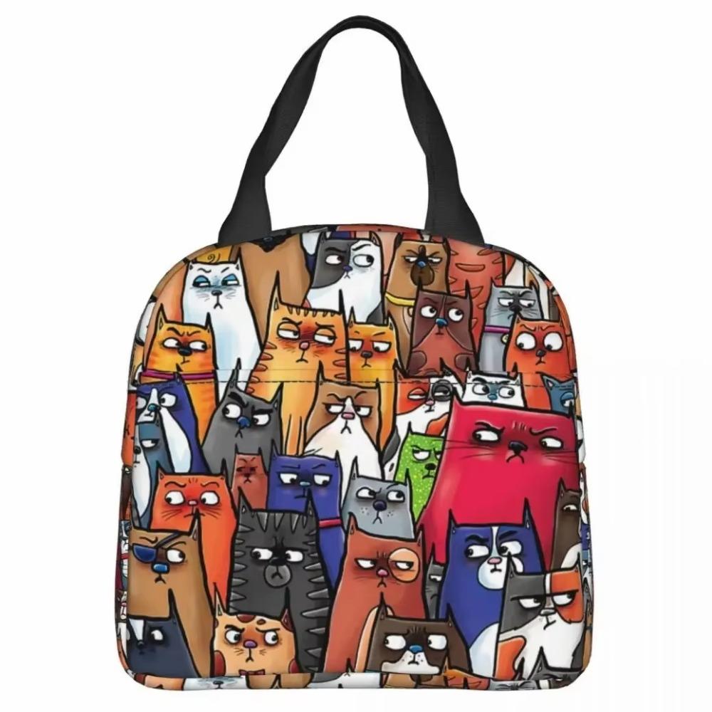 

Розовые летние фрукты арбуз ананас кошка термосумка для ланча для девочек многоразовая сумка для ланча портативная сумка-холодильник для ланча 22x20x13CM фиолетовый