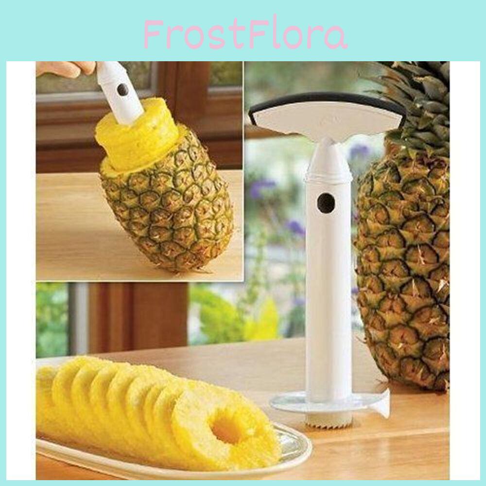 Premium Stainless Steel Fruit Pineapple Corer Slicer Peeler Cutter Parer Kit