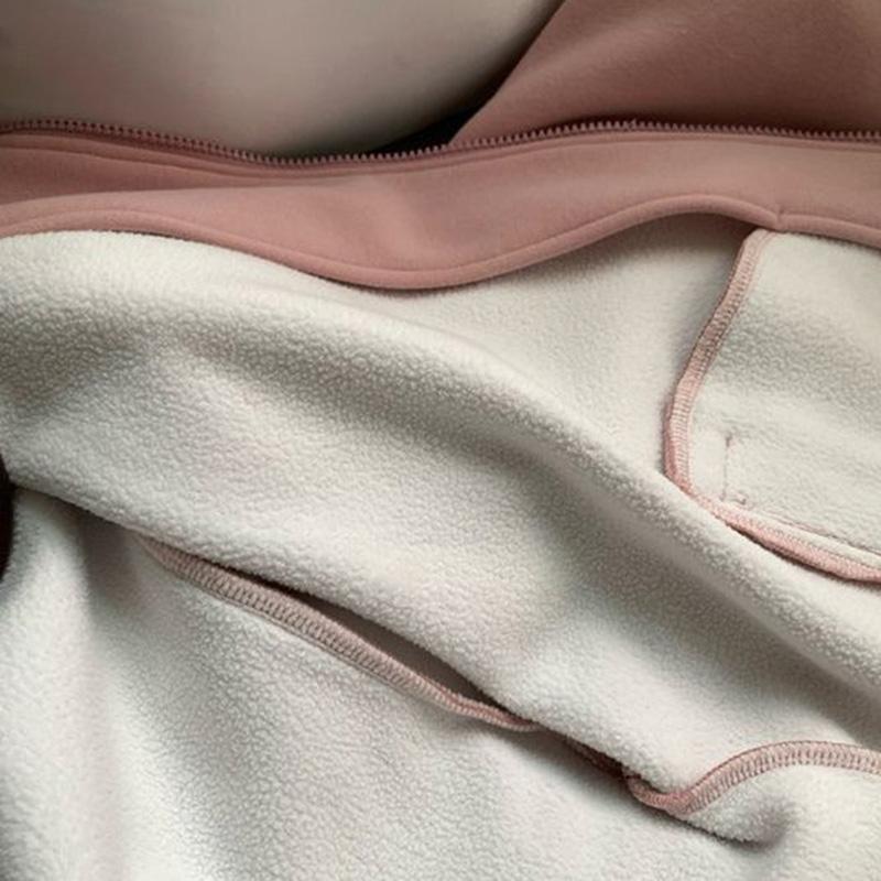 Sweatshirt-Jacke für Damen, Herbst, lockere Kapuze, warmes Sweatshirt, sportlich, lässig, Reißverschlussjacke