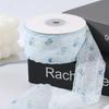 10 Yards 2.5cm Width Floral Fabric Ribbon 10 Yards Length Plaid & Polka Dot Pattern Bud Edge Wave Lace Ribbon