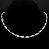 Y2K Minimalism Spring Shaped Link Chain Necklace for Women Men Stainless Steel Gold Color Cool Stylish Punk Rock Jewelry Collar