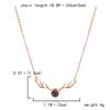2Pcs Magnetic Couple Necklace For Women Men I Love You 100 Languages Projection Necklace Heart Shape Pendant Necklace Zircon