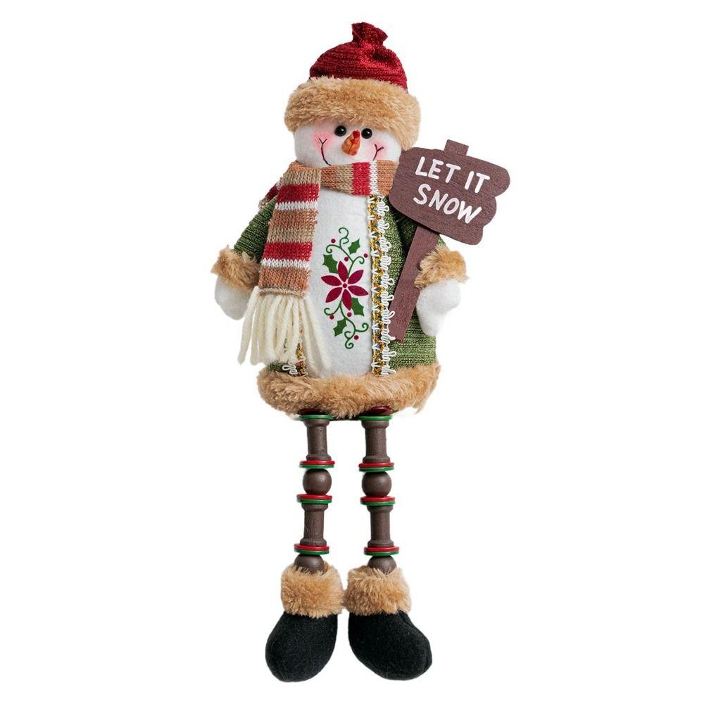 

З Різдвом Христовим Різдвяна лялька Фланелева Різдвяна прикраса Нові ляльки Санти Різдво Snowman