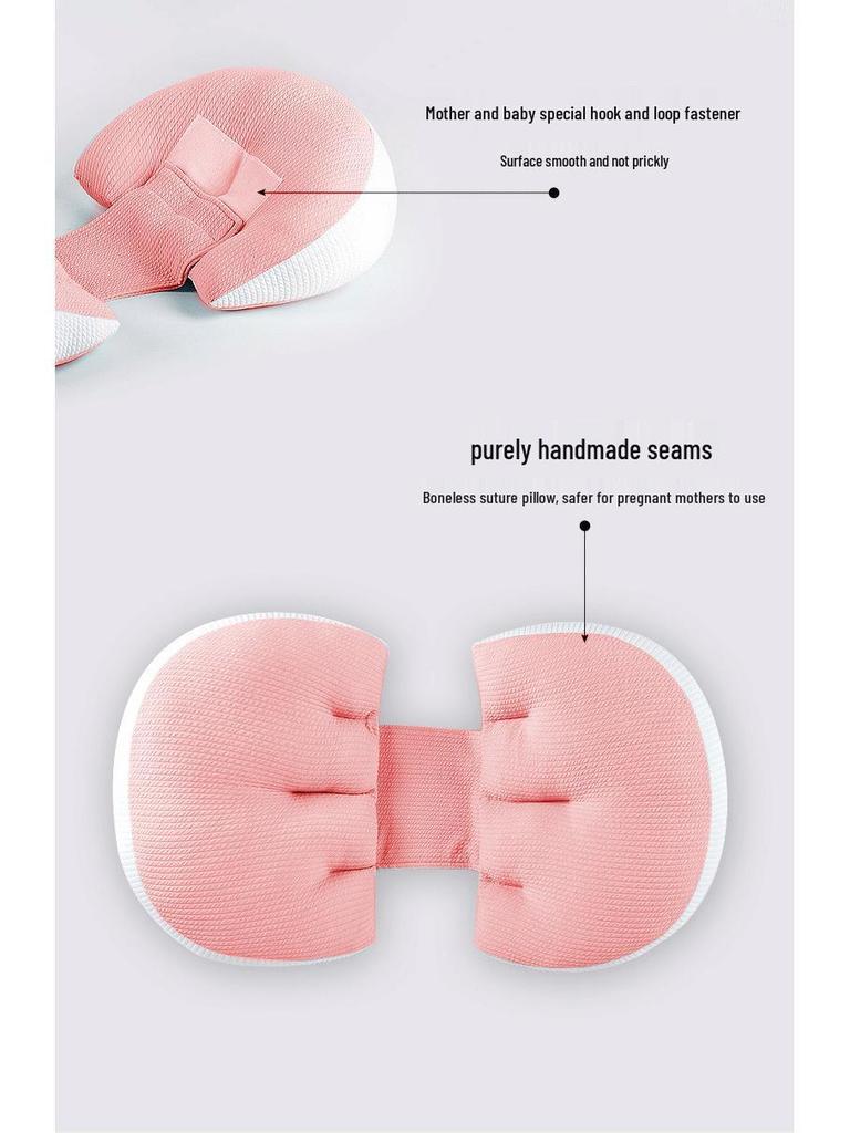 Maternity U-Shaped Pregnancy Pillow with Belly and Back Support for Side Sleepers