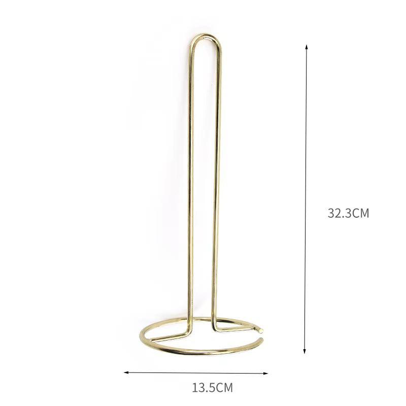 Stainless Steel Kitchen Roll Paper Towel Holder Bathroom Tissue Stand Dining Table Vertical Napkins Rack Kitchen Storage Shelf